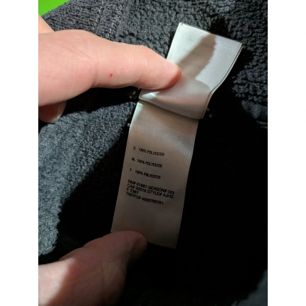 North Face Pullover Mens‎ Large Gray Fleece Half Zip Jacket Outdoors Hiking Warm